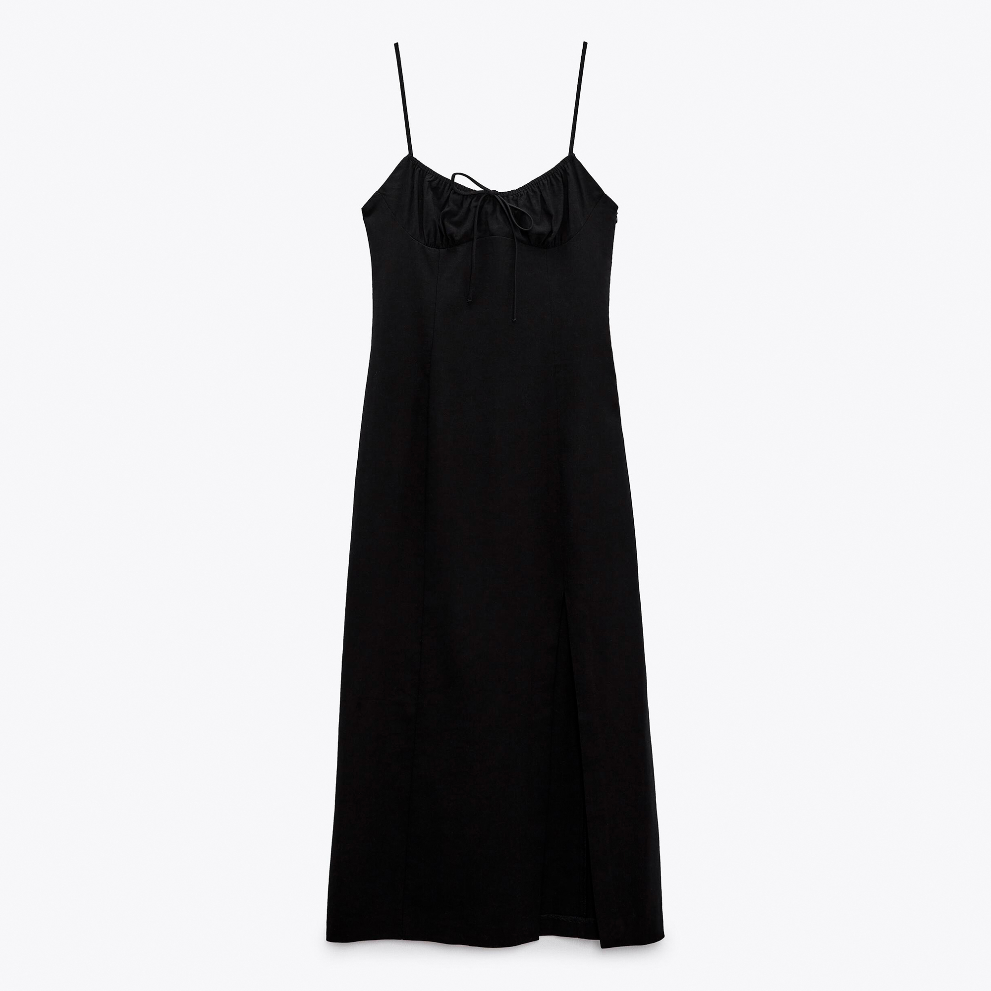 Kleid - Midi-Schnitt - schwarz - Marke: Zara - Veepee