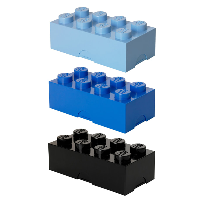 Mini-boite de rangement LEGO 8 tenons - Brique bleue