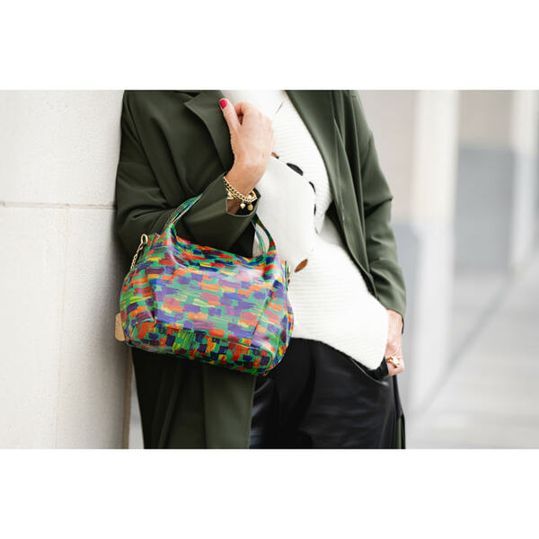 Sac main Anna Signature 100 cuir multicolore Veepee