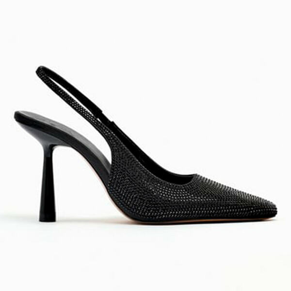 Escarpins noir talon 9 cm marque Zara Veepee